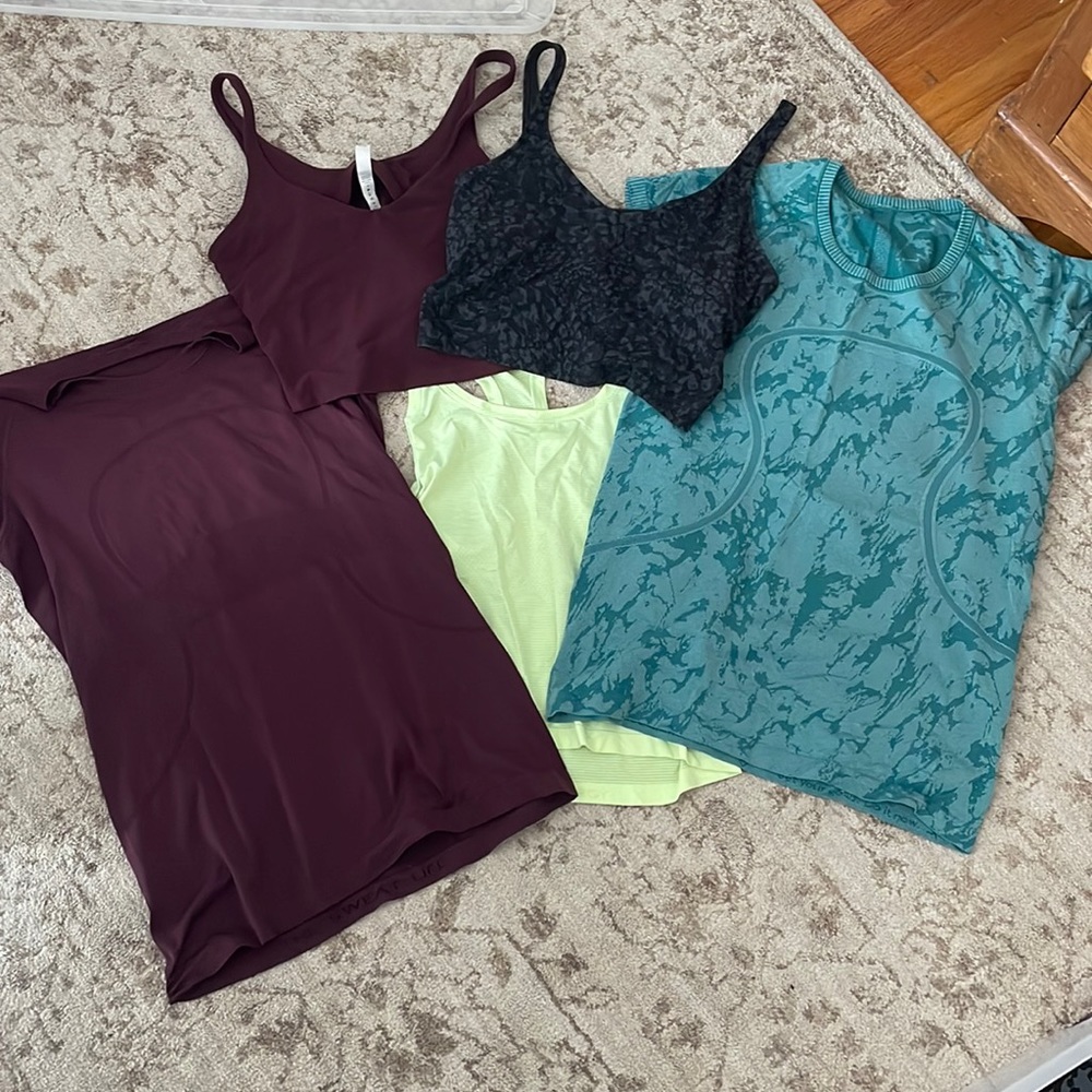 Lulu lemon bundle - all tops size 12